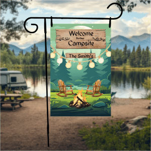 Welcome To Our Campsite Chairs – Custom styled